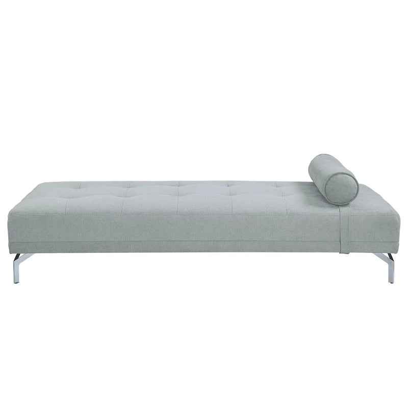 Quenti - Velvet Sofa Bed With Pillow - Gray by Unique Piece Furniture