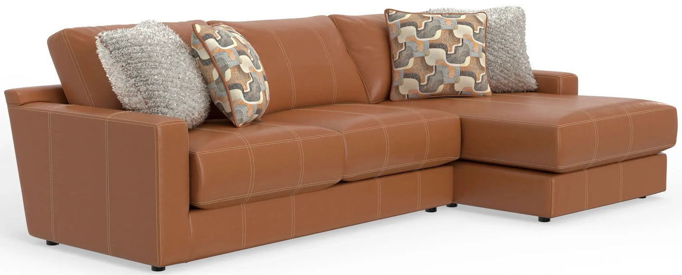 Minori - Italian Leather Sectional by Unique Piece Furniture