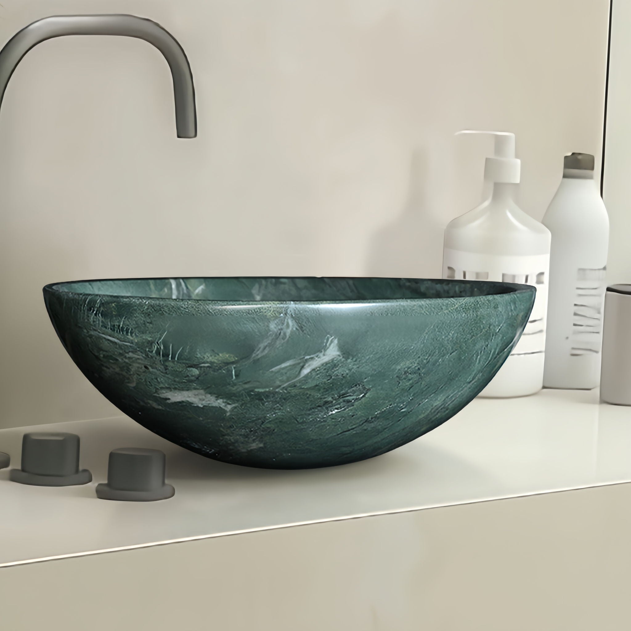 Bathroom Vessel Sink, Circular Design by HouseOfZazla