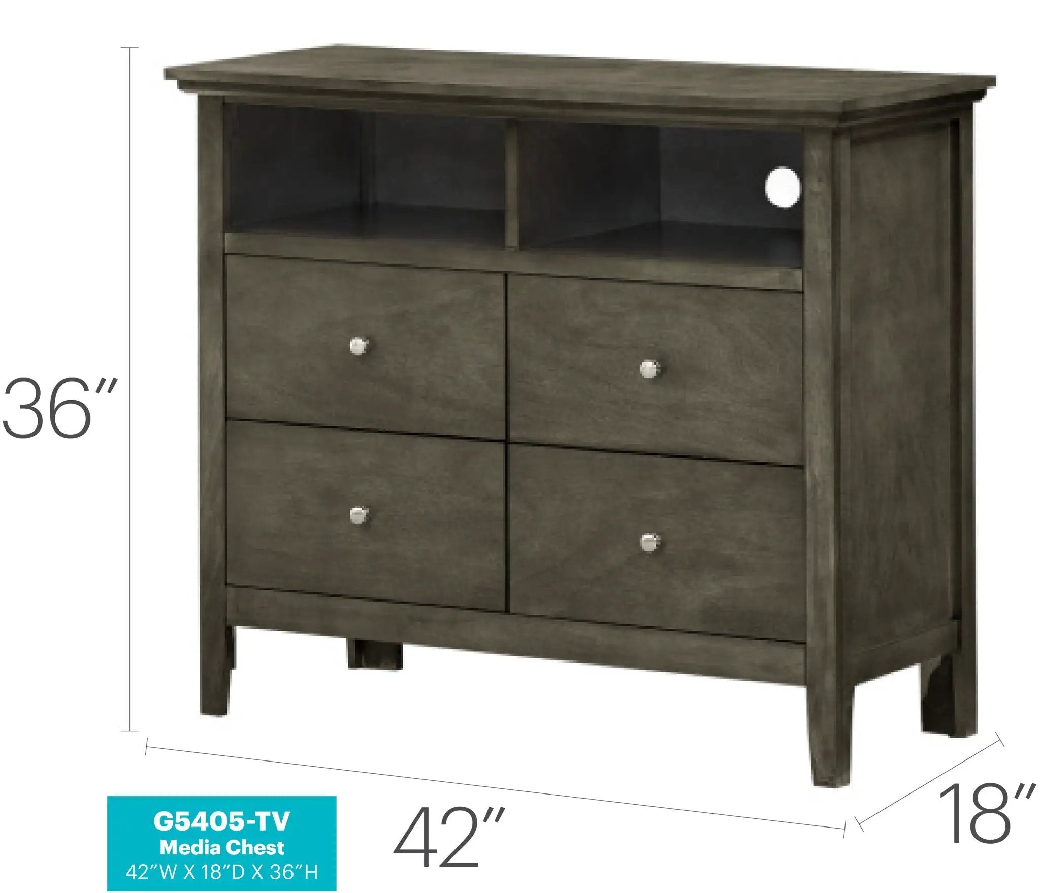 Hammond - Charming Media Chest With Storage by Unique Piece Furniture