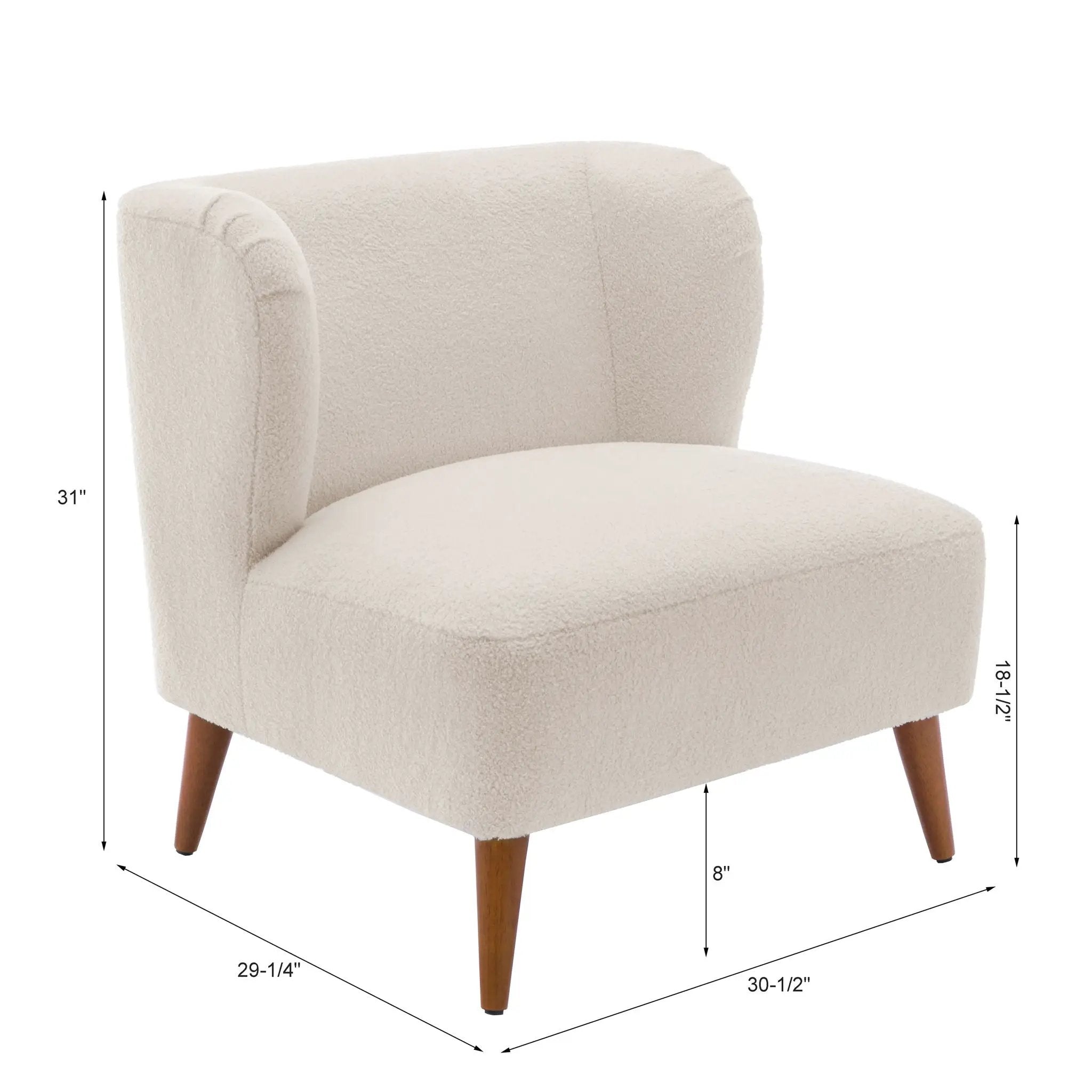 Veda - Accent Chair - White by HouseOfZazla