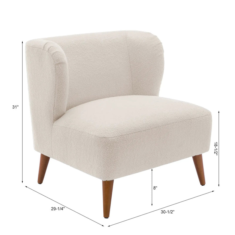 Veda - Accent Chair - White by HouseOfZazla