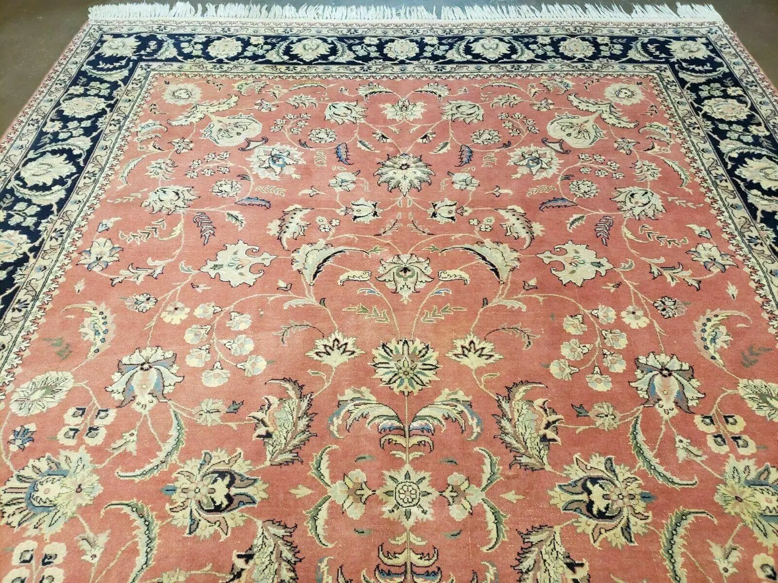 6' X 9' Vintage Fine Oriental Floral Handmade Wool Rug Vegetable Dyes Red Nice by Jewel Rugs