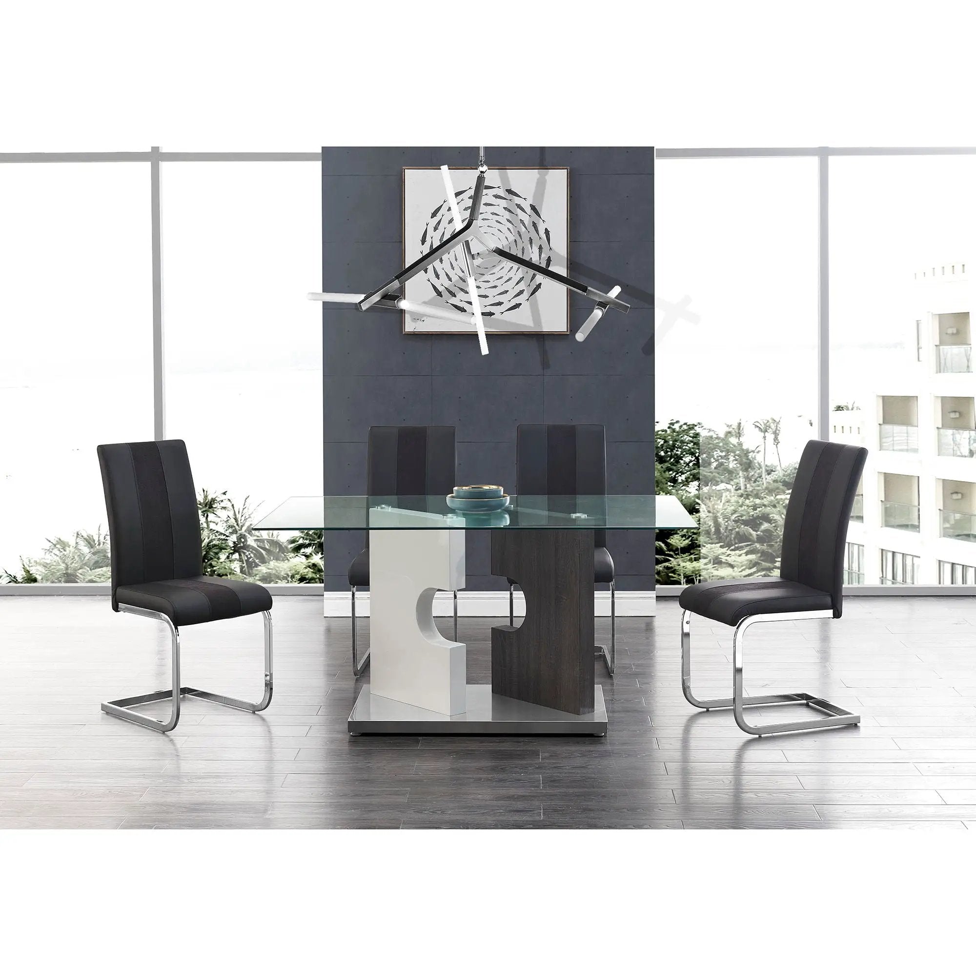 Iris - Dining Table - Gray by HouseOfZazla
