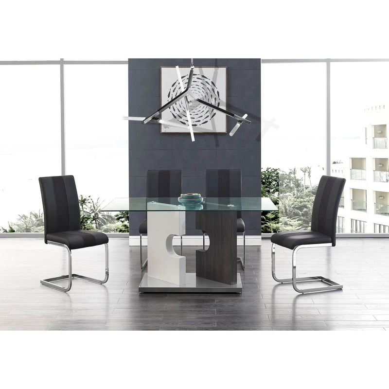 Iris - Dining Table - Gray by HouseOfZazla