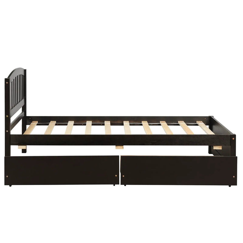 Platform Bed & Headboard, Footboard And Wood Slat Support by Unique Piece Furniture