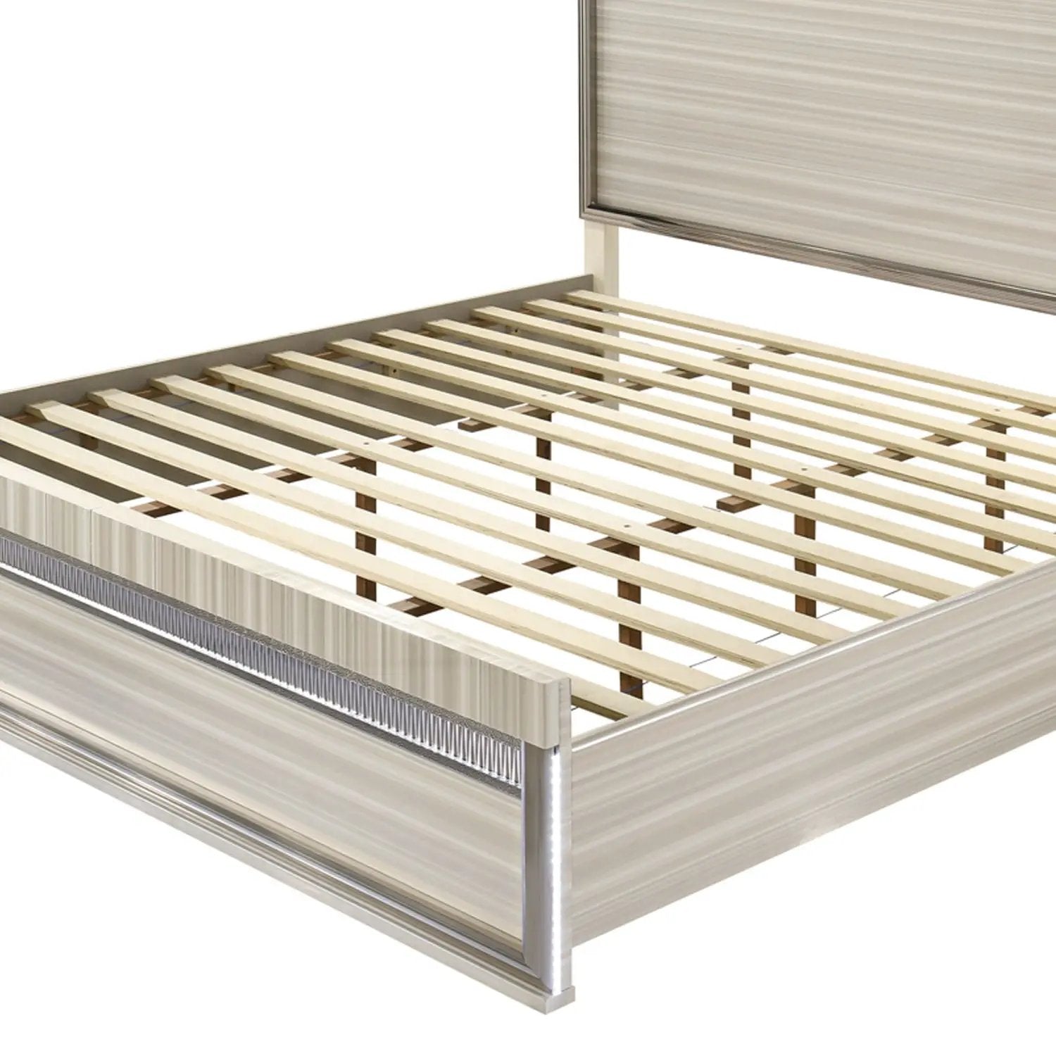 Leonor - Bed With LED Headboard And Footboard by HouseOfZazla