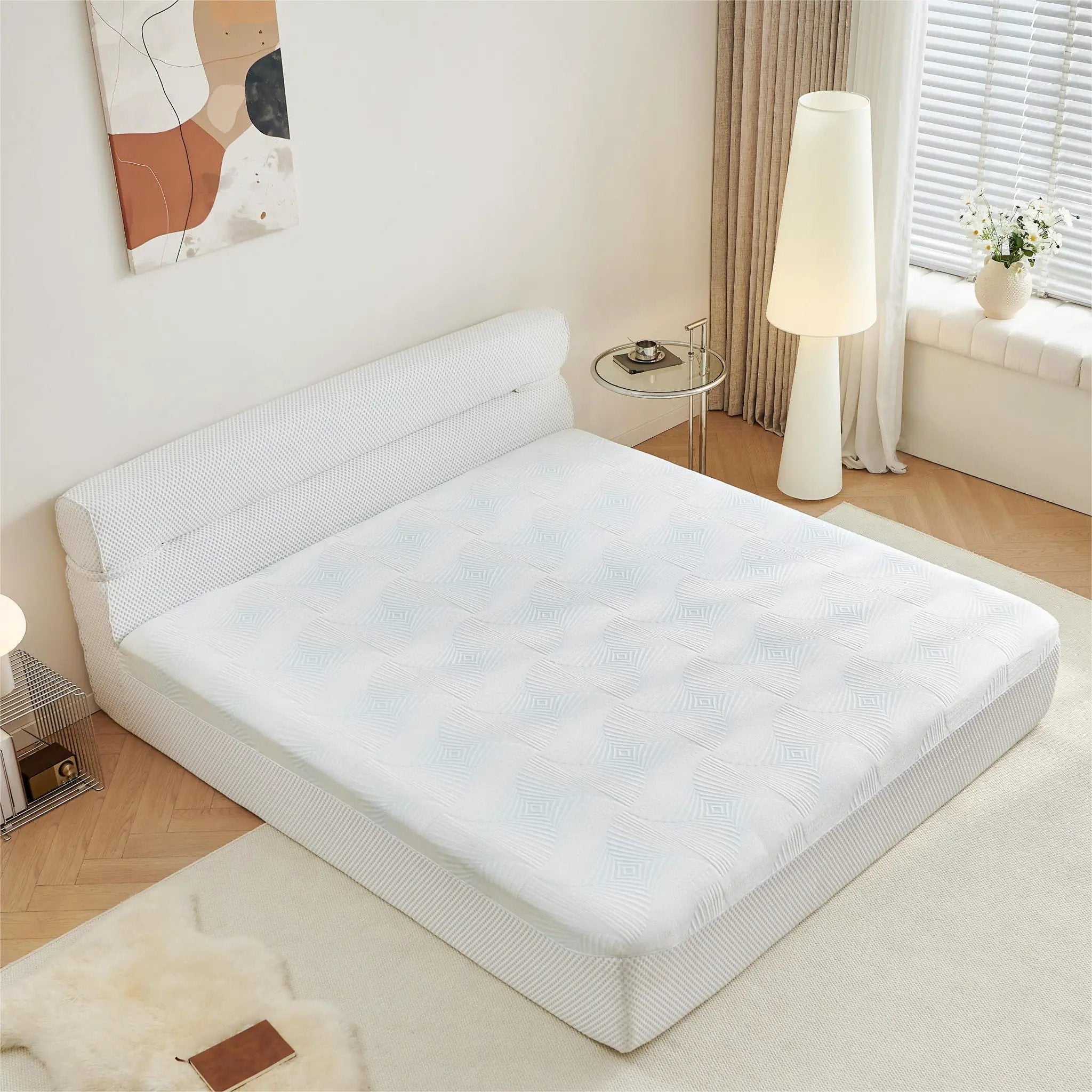 Mattress & Bed Frame With Cool, Pressure Relief, Motion Isolation by Unique Piece Furniture