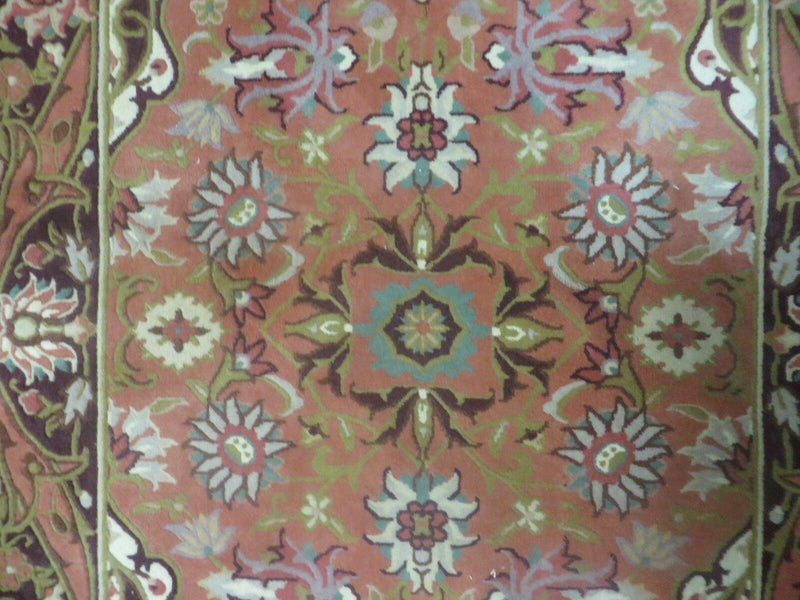 Chinese Wool Rug 3x5 Vintage Handmade Oriental Carpet Floral Medallion by Jewel Rugs