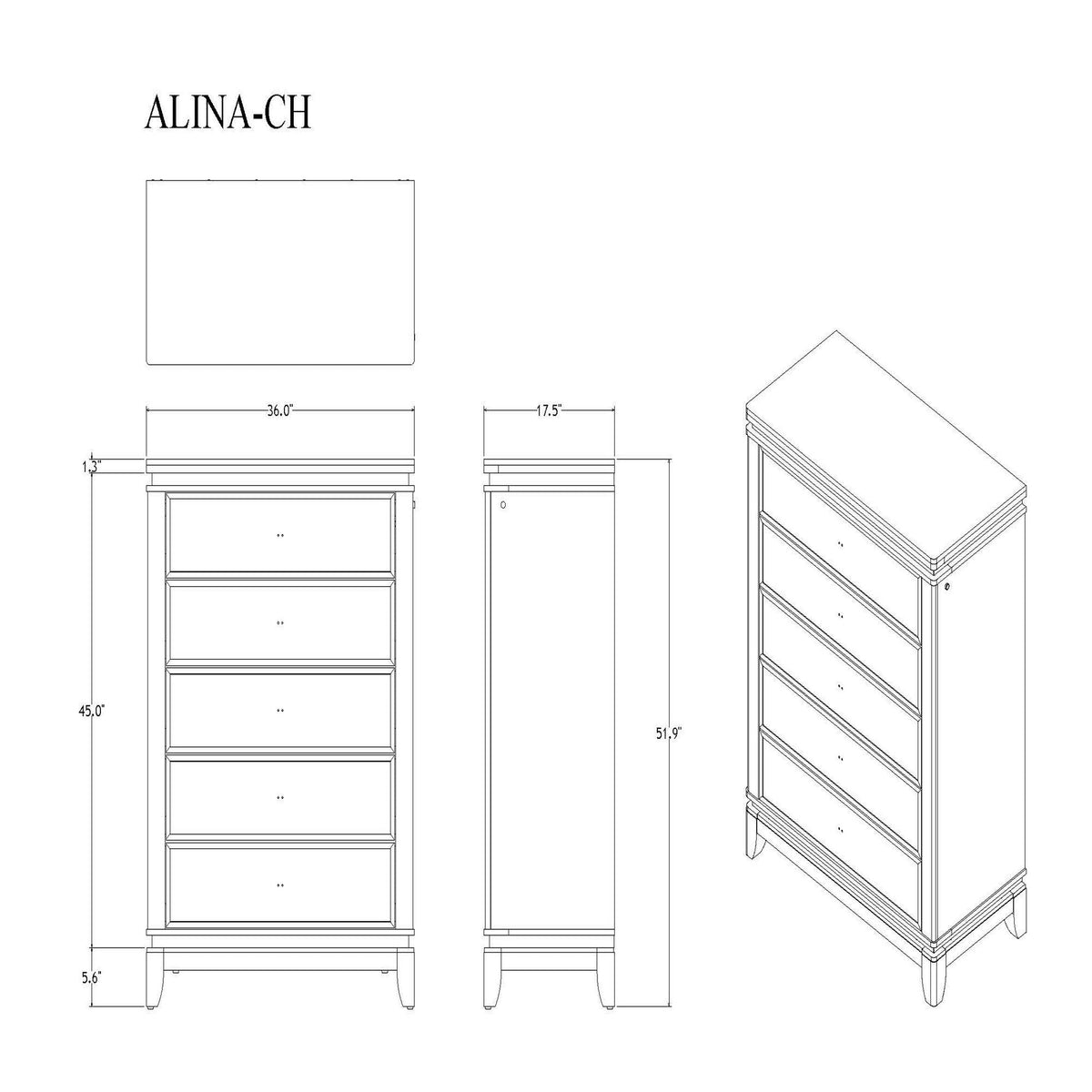 Adalid - Chest With LED Lighting - White, photo 5 of 8