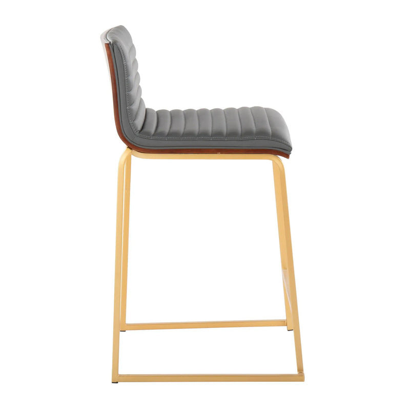 Mason Mara - Contemporary Design Fixed Height Counter Stool (Set of 2) by Unique Piece Furniture
