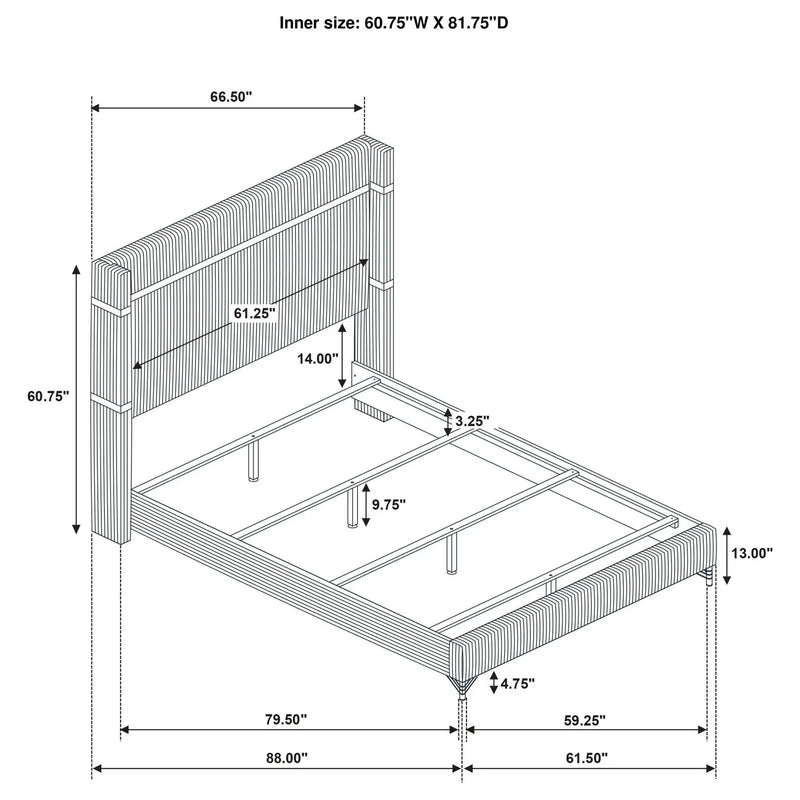 Malcolm - Bedroom Set With Wingback Design