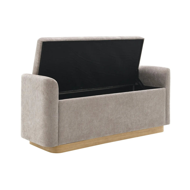 Upholstered Storage Bench With Safety Hinge by HouseOfZazla