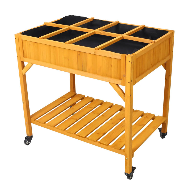 Elevated 8 Pocket Herb Garden Bed by HouseOfZazla