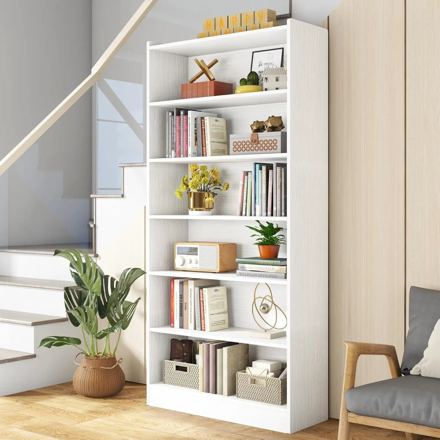 Library Bookshelf With Storage For Living Room by HouseOfZazla
