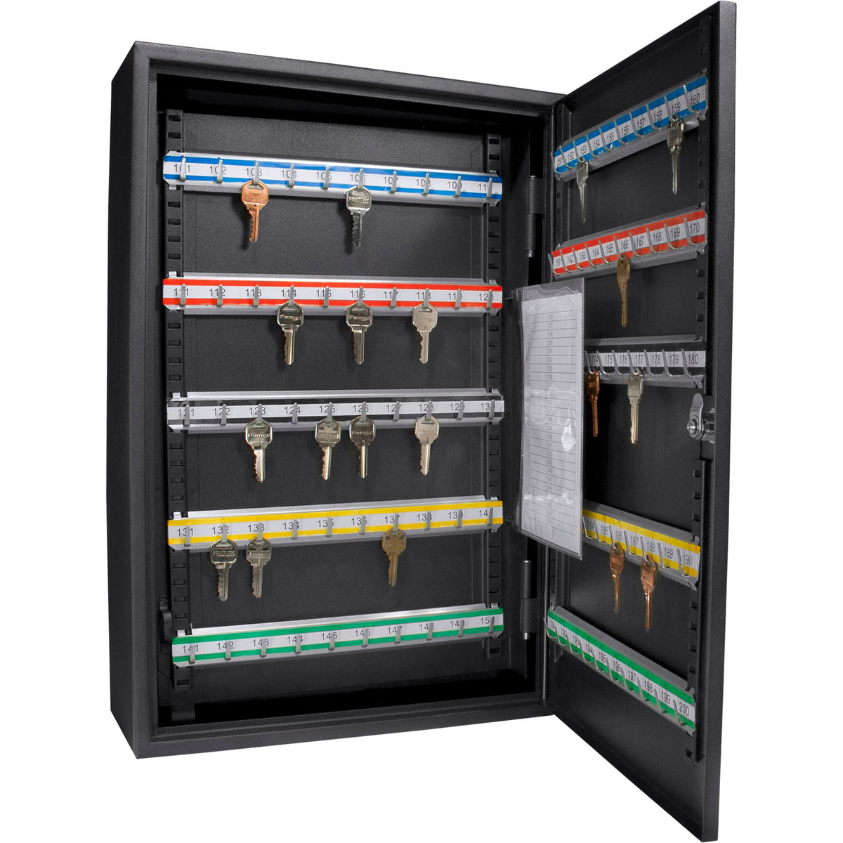 Adjustable Key Cabinet with Lock - Multiple Sizes, Gray or Black, photo 23 of 40