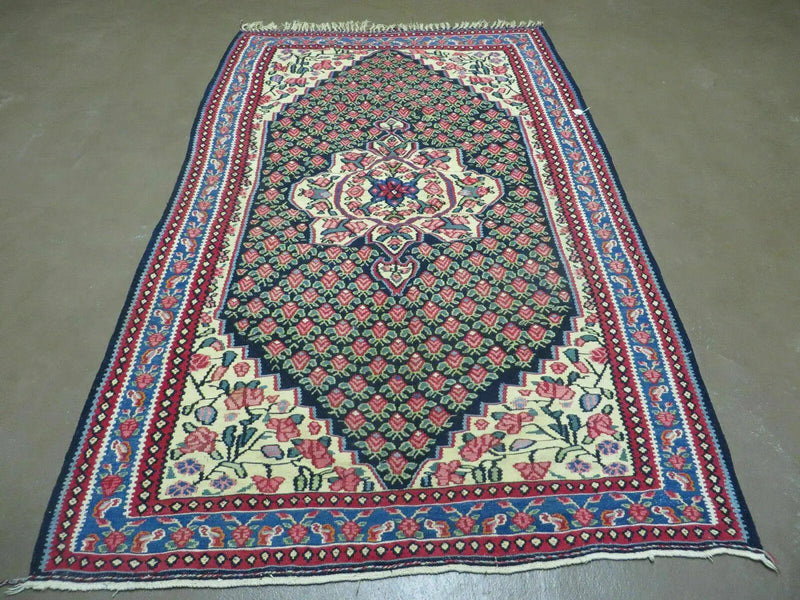 4' X 6' Vintage Handmade Turkish Flat weave Rug Tribal by Jewel Rugs
