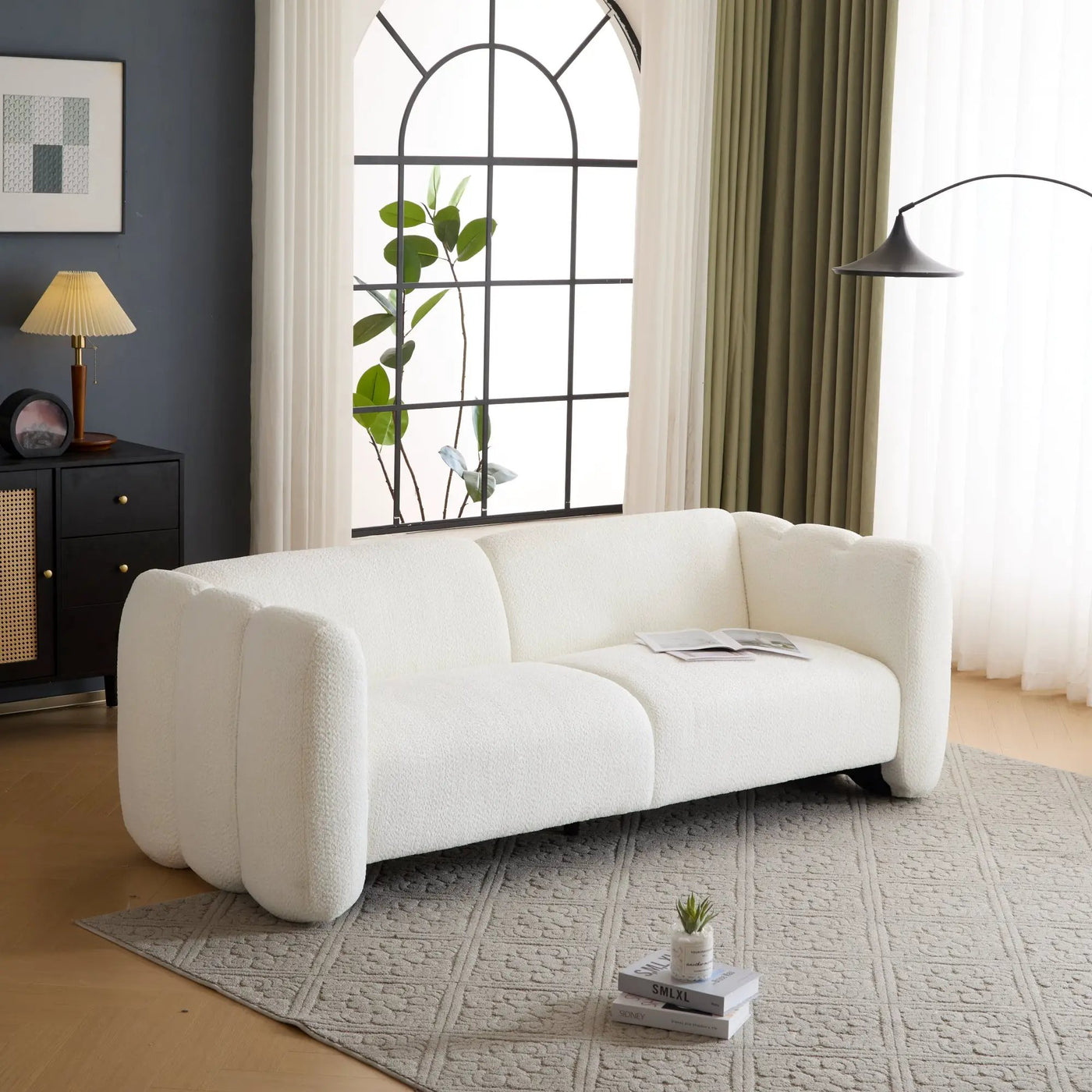 Tonson 83" 3-Seater Boucle Sofa by HouseOfZazla