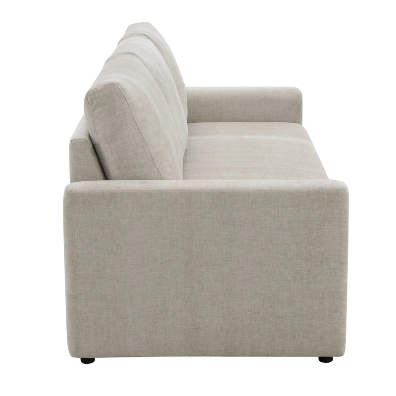 Leira - Linen Pull Out Sleeper Sofa - Beige by Unique Piece Furniture