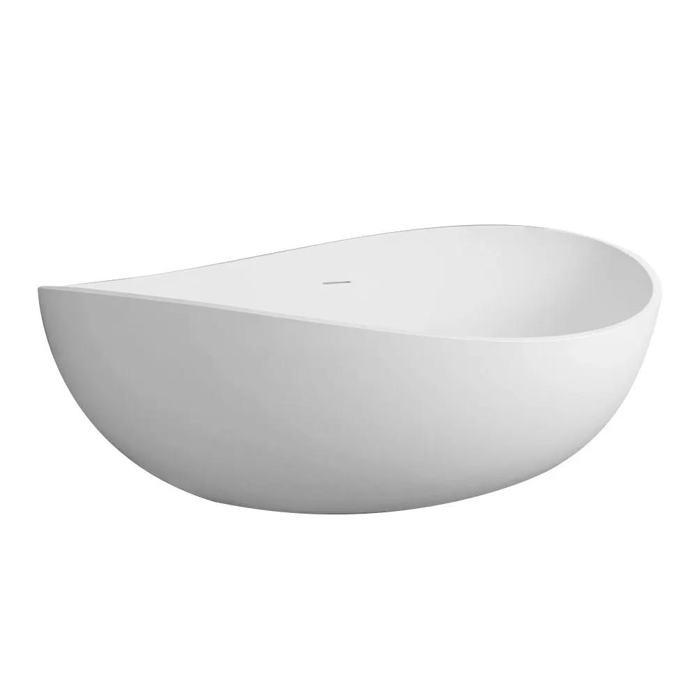 Freestanding Solid Surface Soaking Bathtub For Bathroom by HouseOfZazla