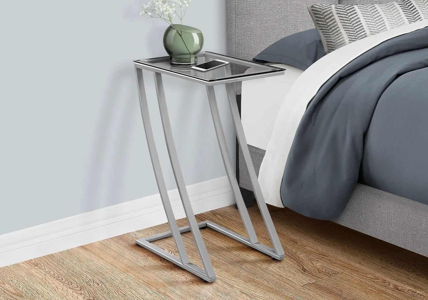 Accent Table, C - Shaped, Sturdy Construction, Contemporary & Modern by Unique Piece Furniture