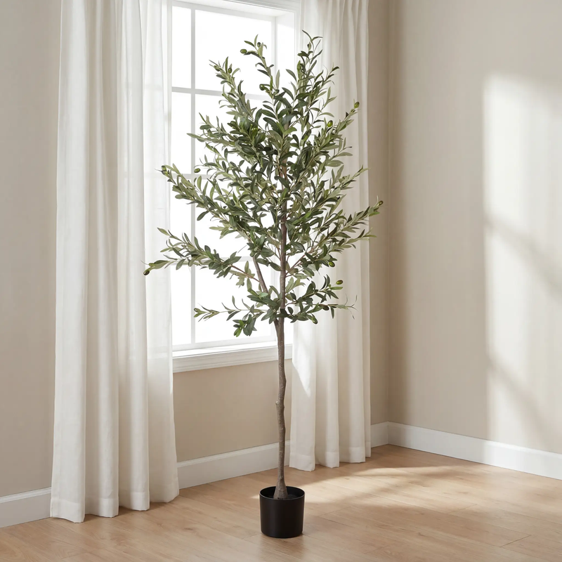 6FT Artificial Olive Tree in by HouseOfZazla