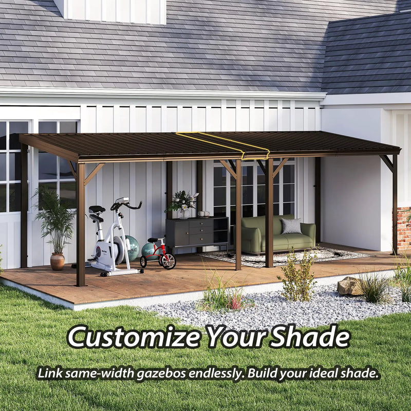Gazebo Connector Kit for 12ft Width Wall-Mounted Gazebos by HouseOfZazla