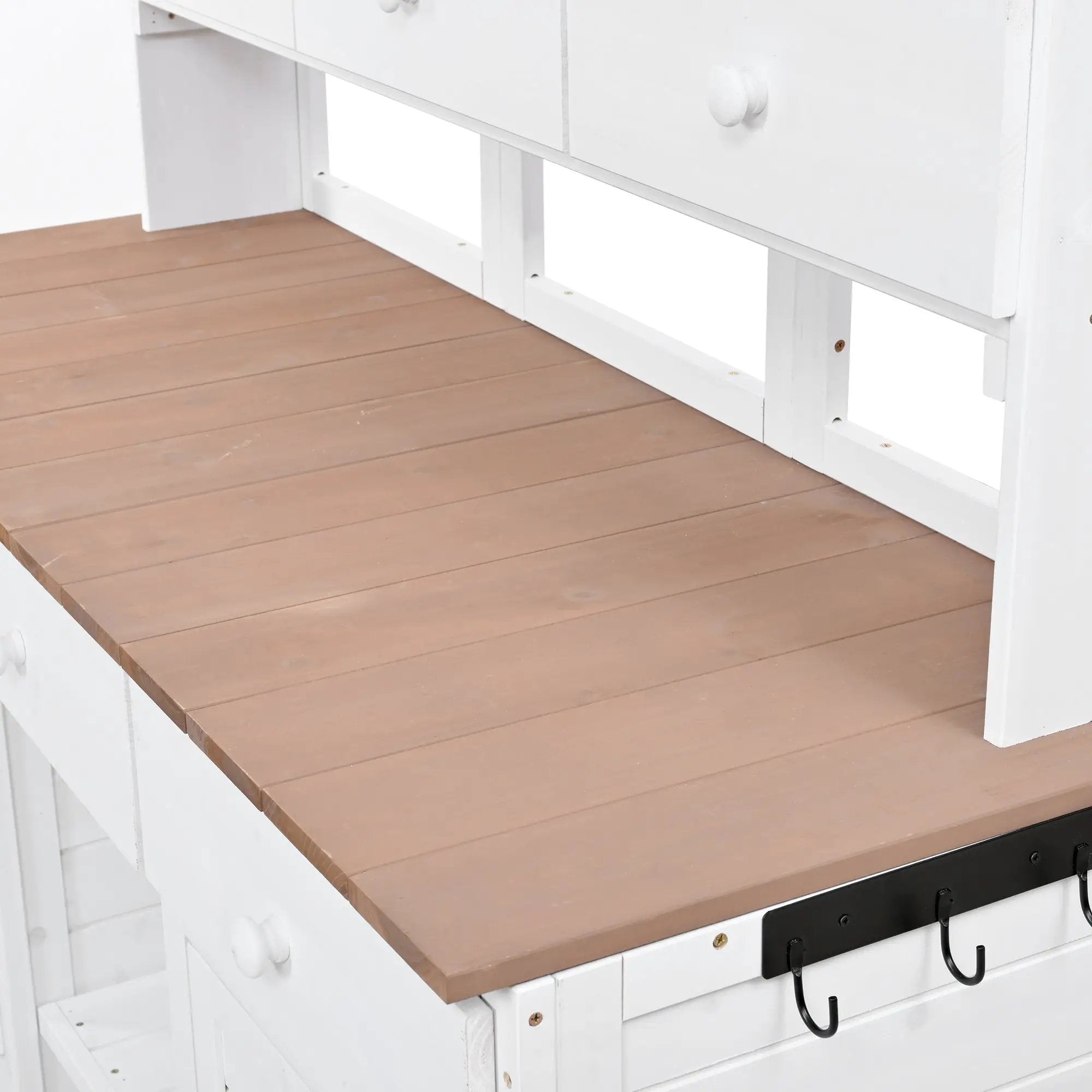 TOPMAX 65.7" Tall Garden Potting Bench Table with Hutch by HouseOfZazla