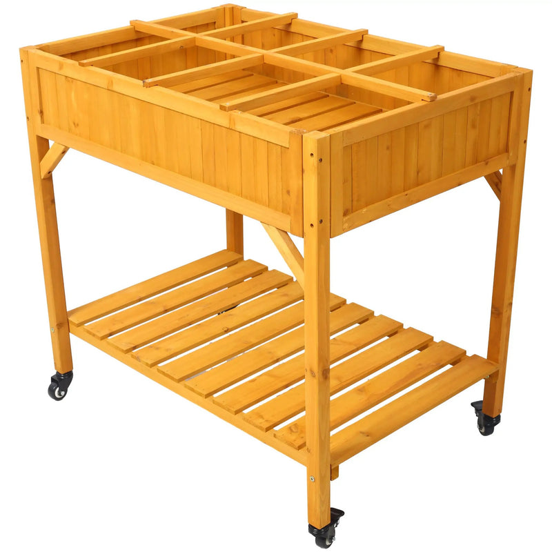 Elevated 8 Pocket Herb Garden Bed by HouseOfZazla