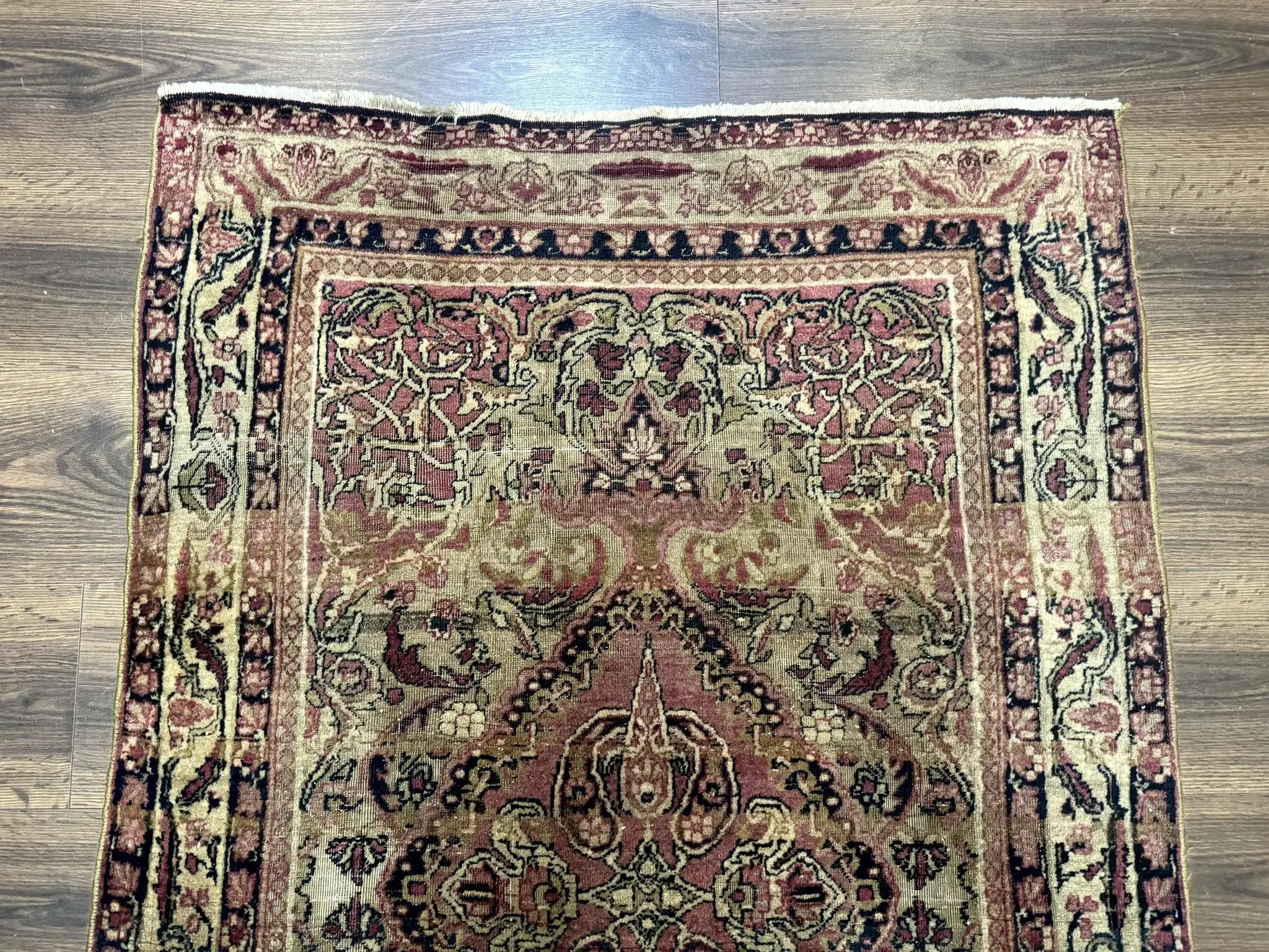 Antique Persian Lavar Rug 3x5, Persian Kerman Rug, Traditional Persian Carpet by Jewel Rugs