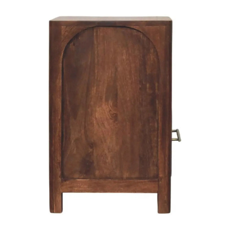 Solid Wood Arc-Line Bedside Table by HouseOfZazla
