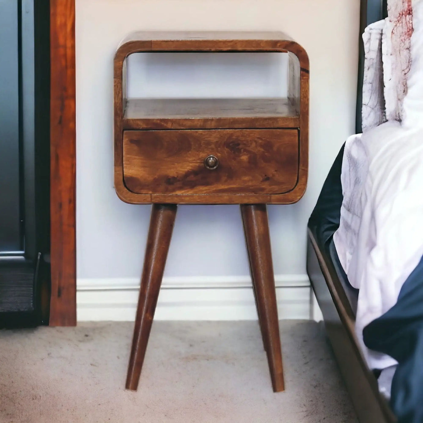 Mini Open Bedside Nightstand by Unique Piece Furniture