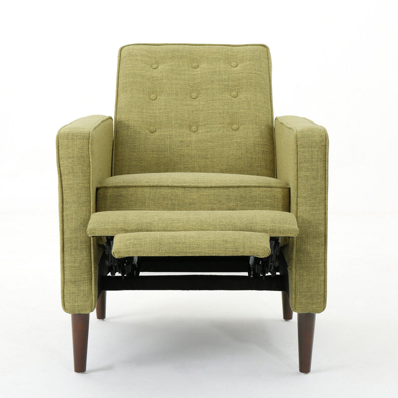 Mid-Century Modern Recliner With Button Tufted Waffle Stitch by HouseOfZazla