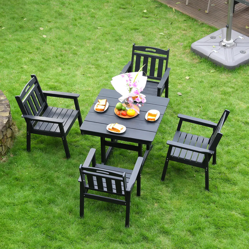 HDPE Outdoor Patio Dining Set by HouseOfZazla