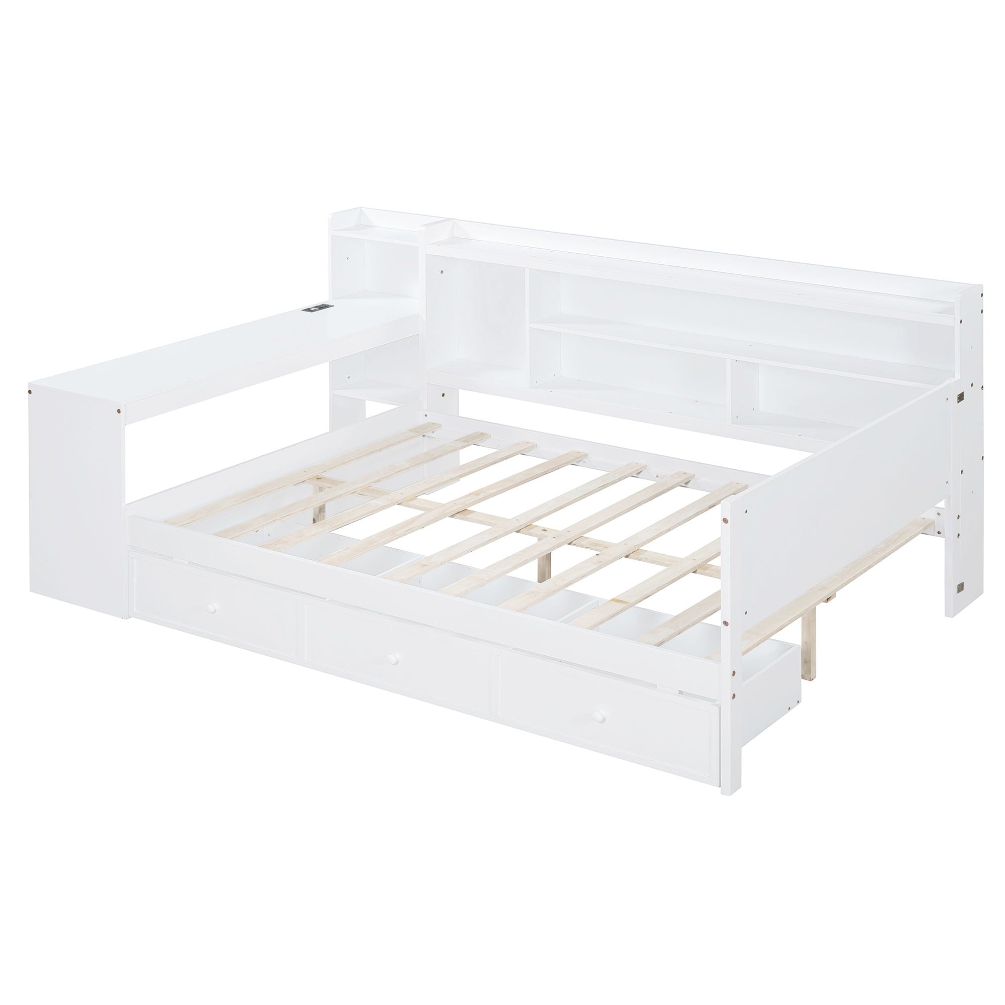 Daybed With 3 Drawers USB Ports And Desk by HouseOfZazla