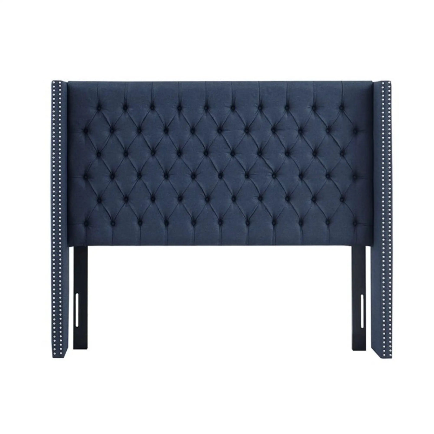 Transitional Upholstery Headboard With Tufted Buttons And Nailhead Trim by HouseOfZazla
