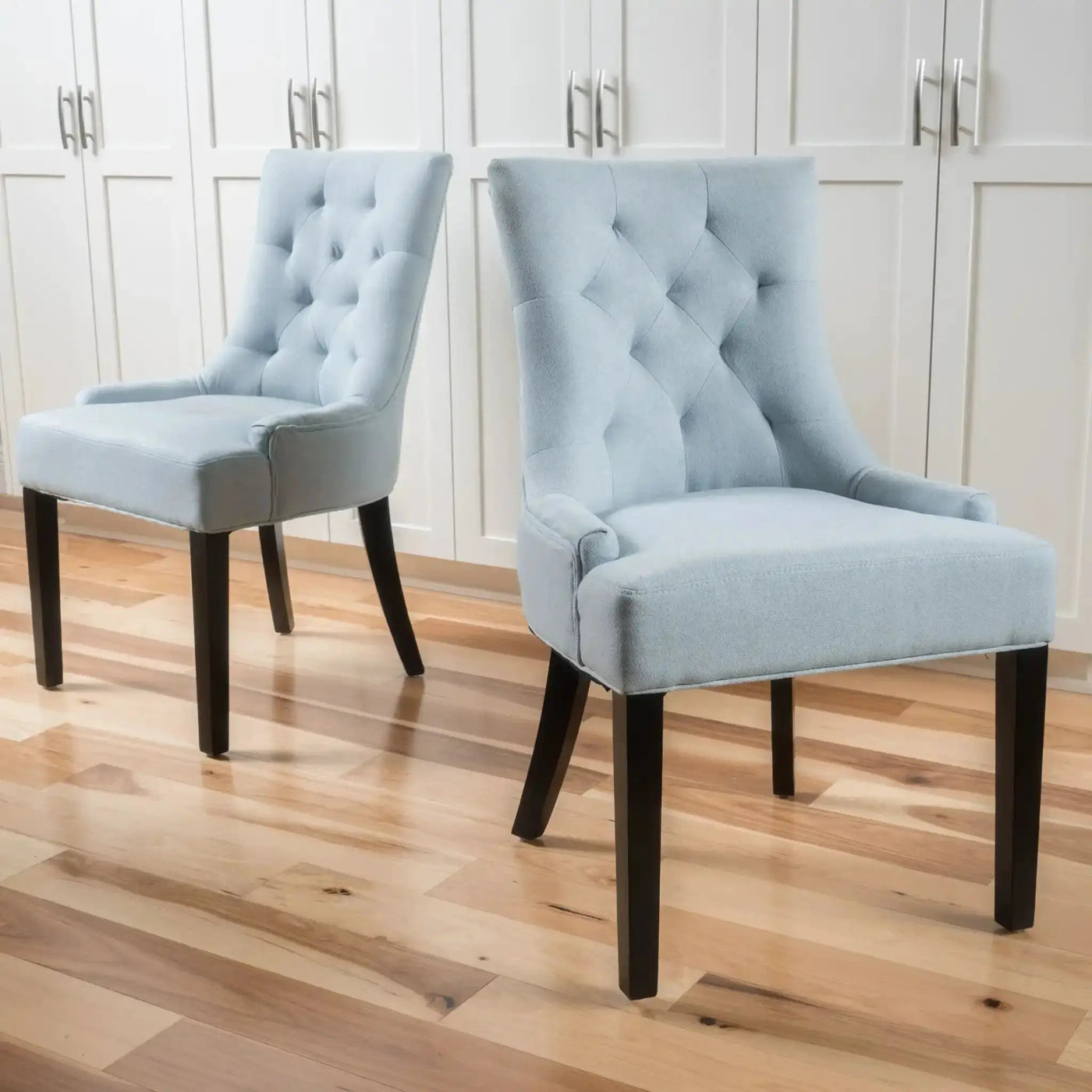 Contemporary Cheney Dining Chair Set with Tufted Design by HouseOfZazla