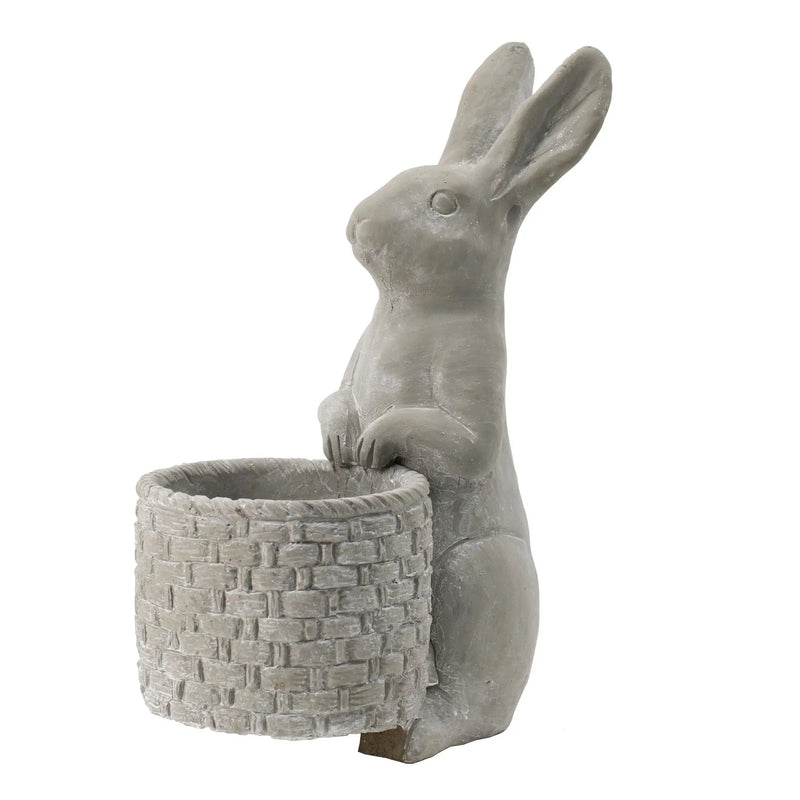 Meridian Trade Co Decorative Cement Rabbit Planter by HouseOfZazla