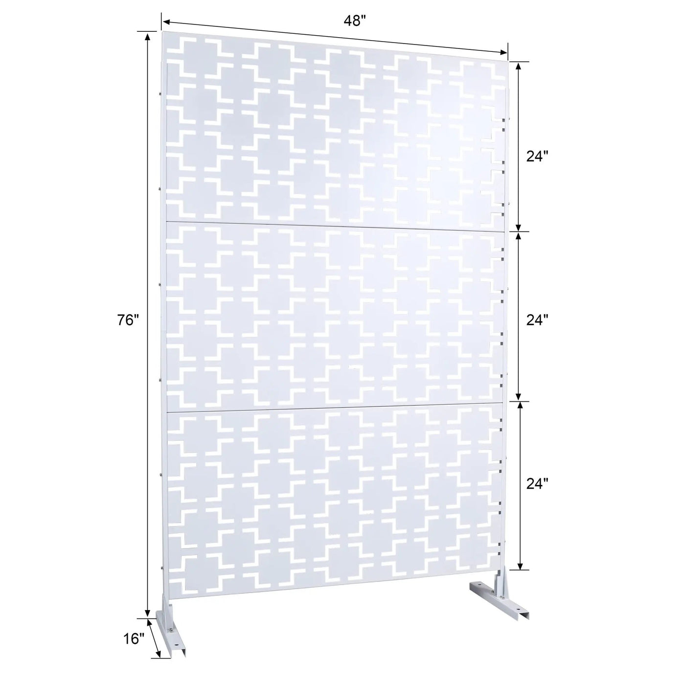 Outdoor & Indoor Metal Privacy Freestanding Decorative Screen by HouseOfZazla