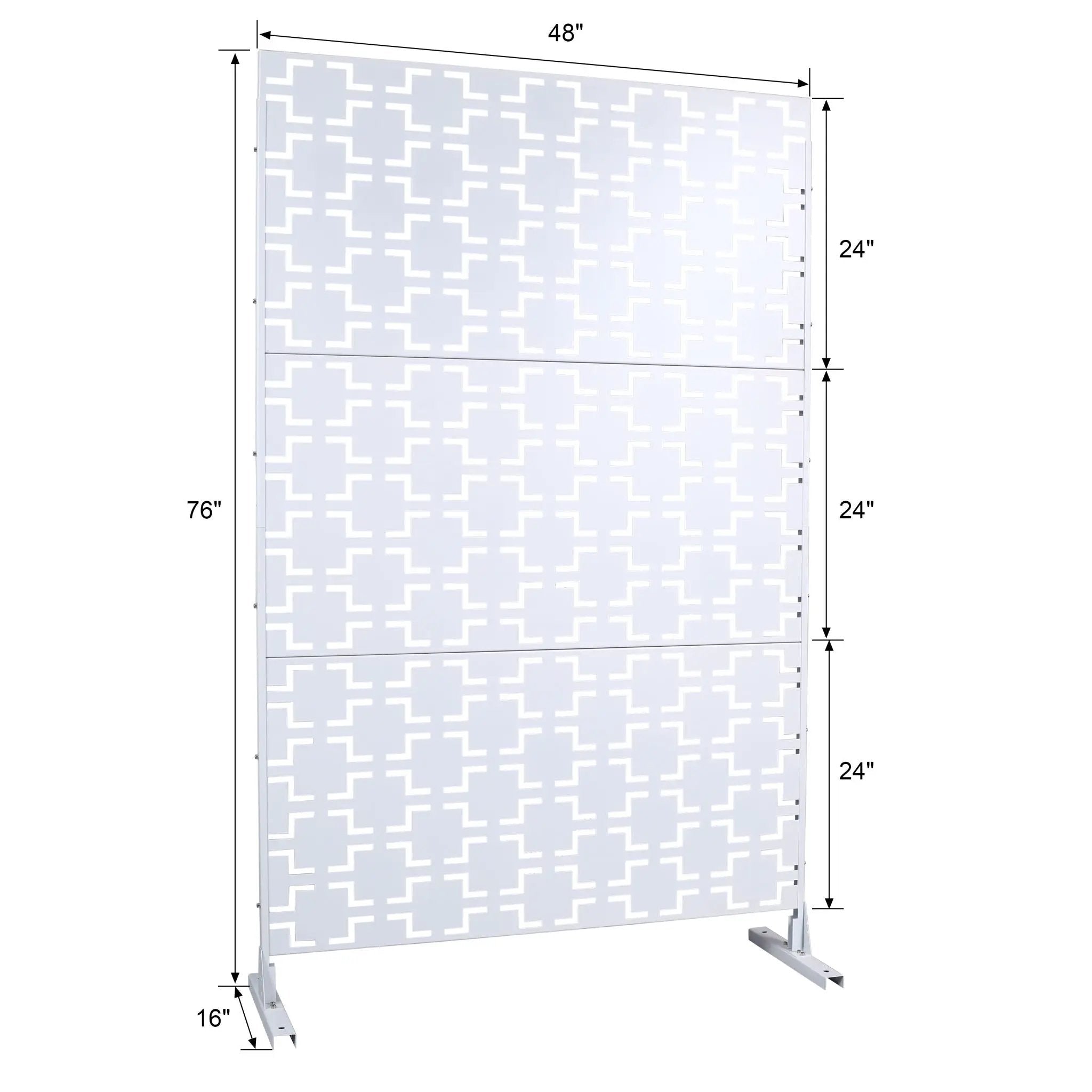 Outdoor & Indoor Metal Privacy Freestanding Decorative Screen by HouseOfZazla