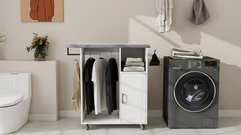 Ironing Cart with Rolling Ironing Board by HouseOfZazla
