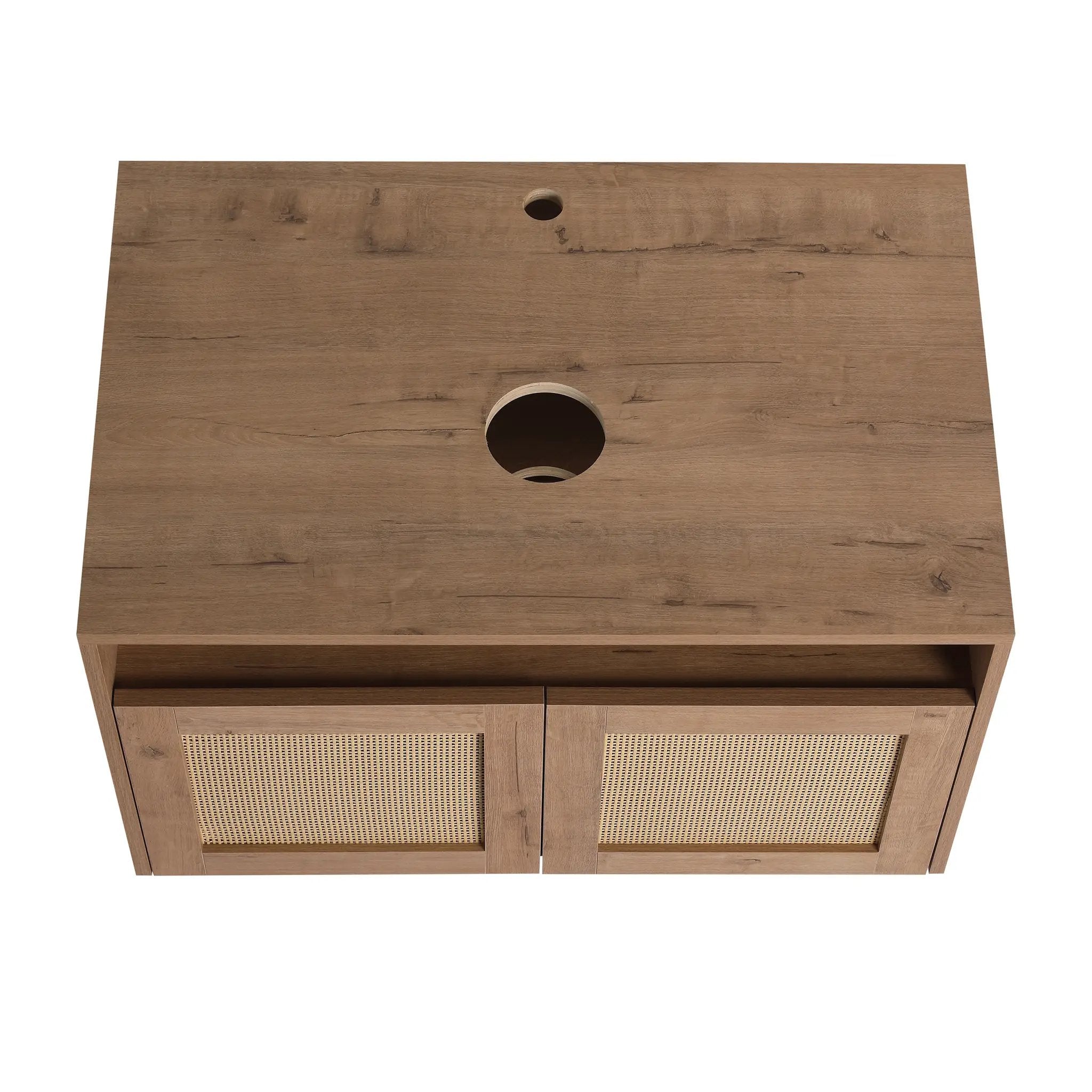30" Bathroom Cabinet, 2-Soft Close Door, Float Mounting Design by HouseOfZazla