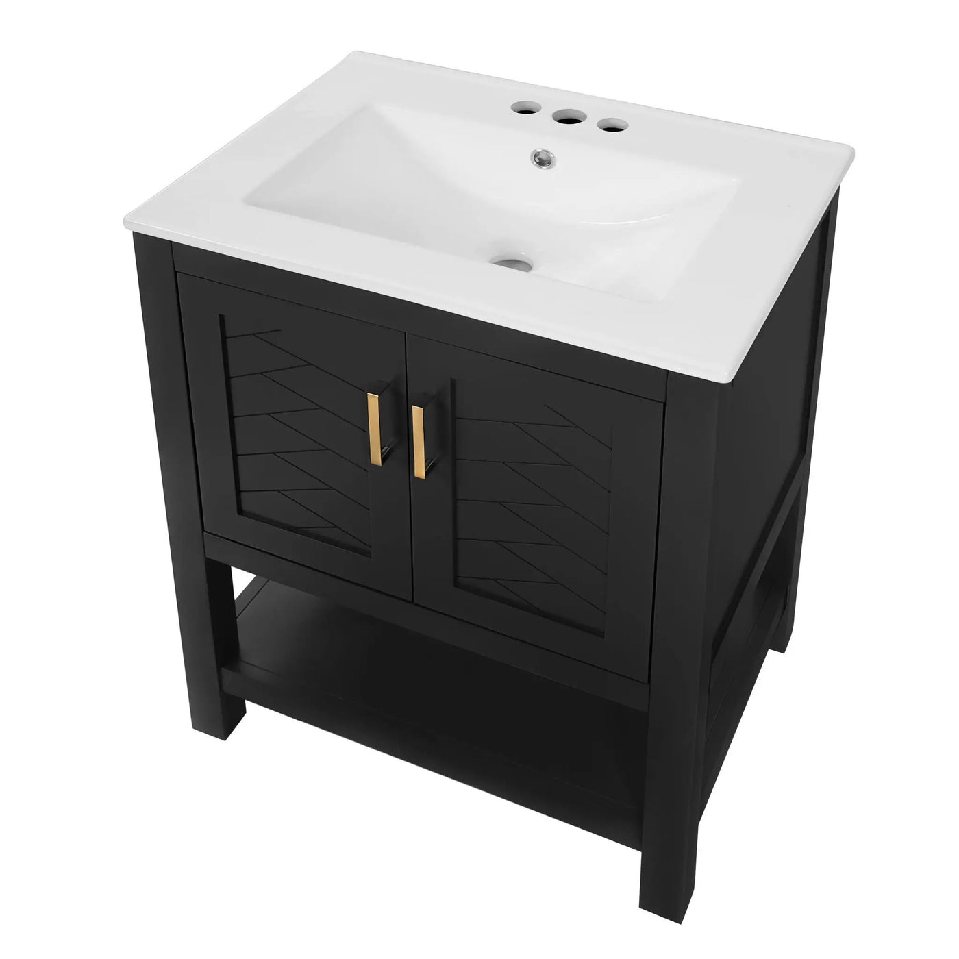 Modern Bathroom Vanity With Elegant Twill Design by HouseOfZazla