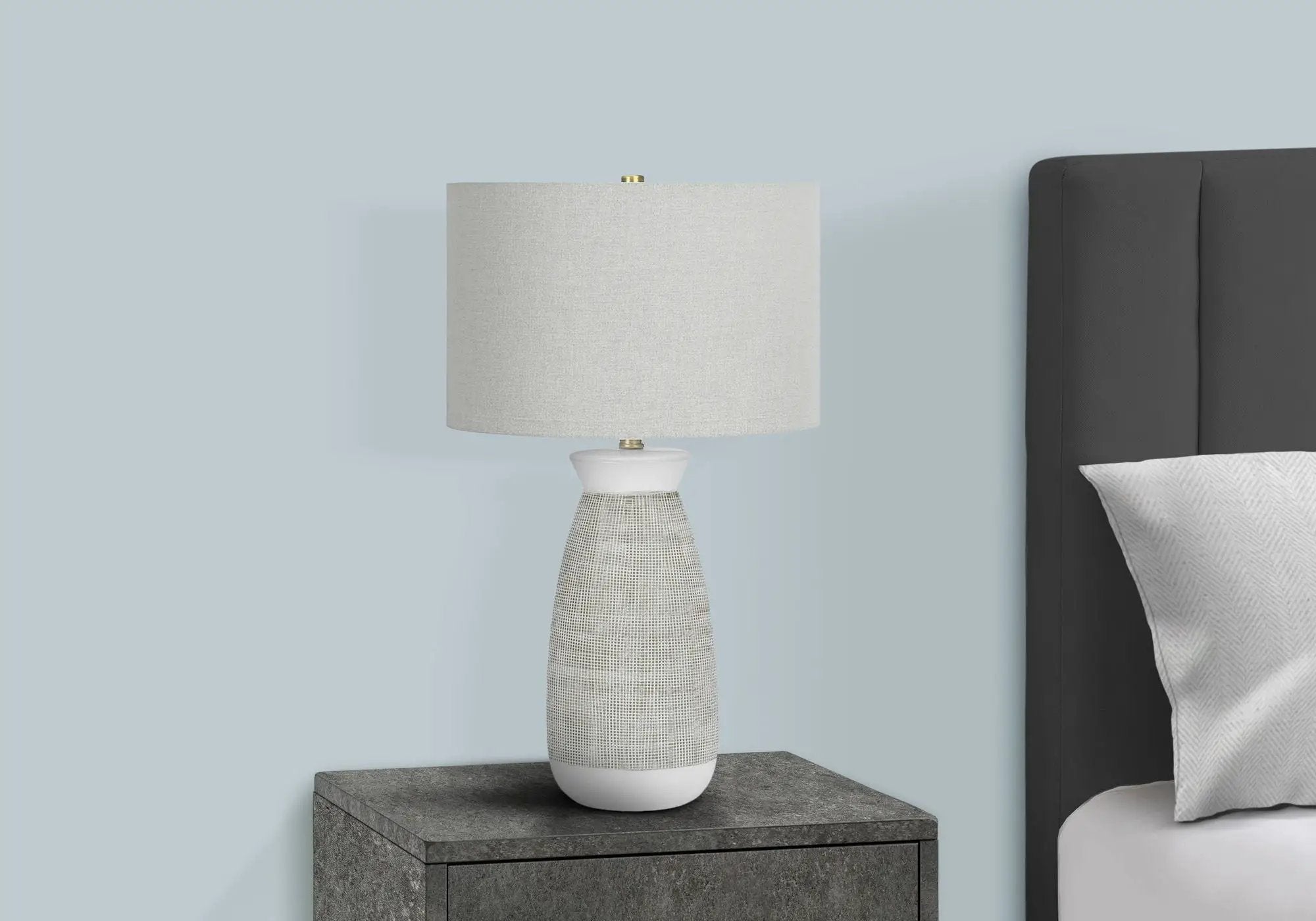 Lighting, Table Lamp, Ceramic, Contemporary - Gray by Unique Piece Furniture