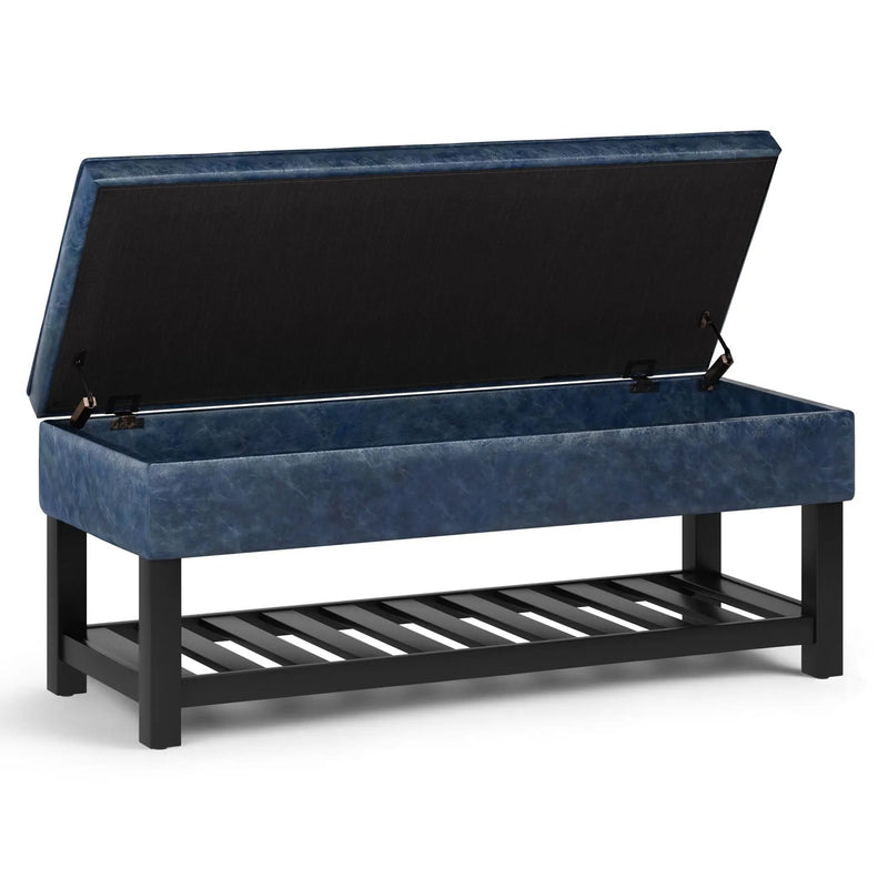 Cosmopolitan - Storage Ottoman Bench With Open Bottom by HouseOfZazla
