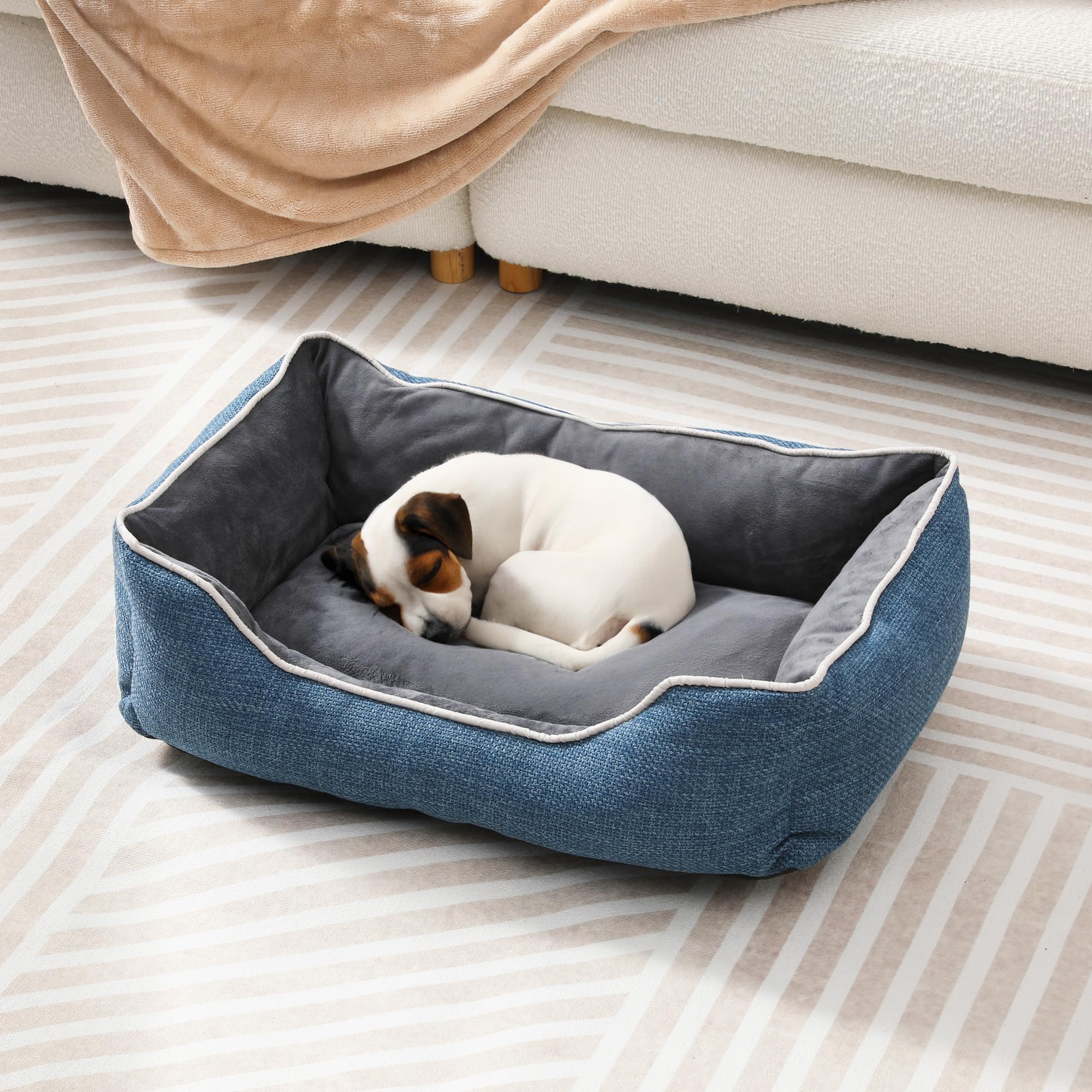 Small Dog Bed with Anti-Slip Bottom and Washable Cover by HouseOfZazla