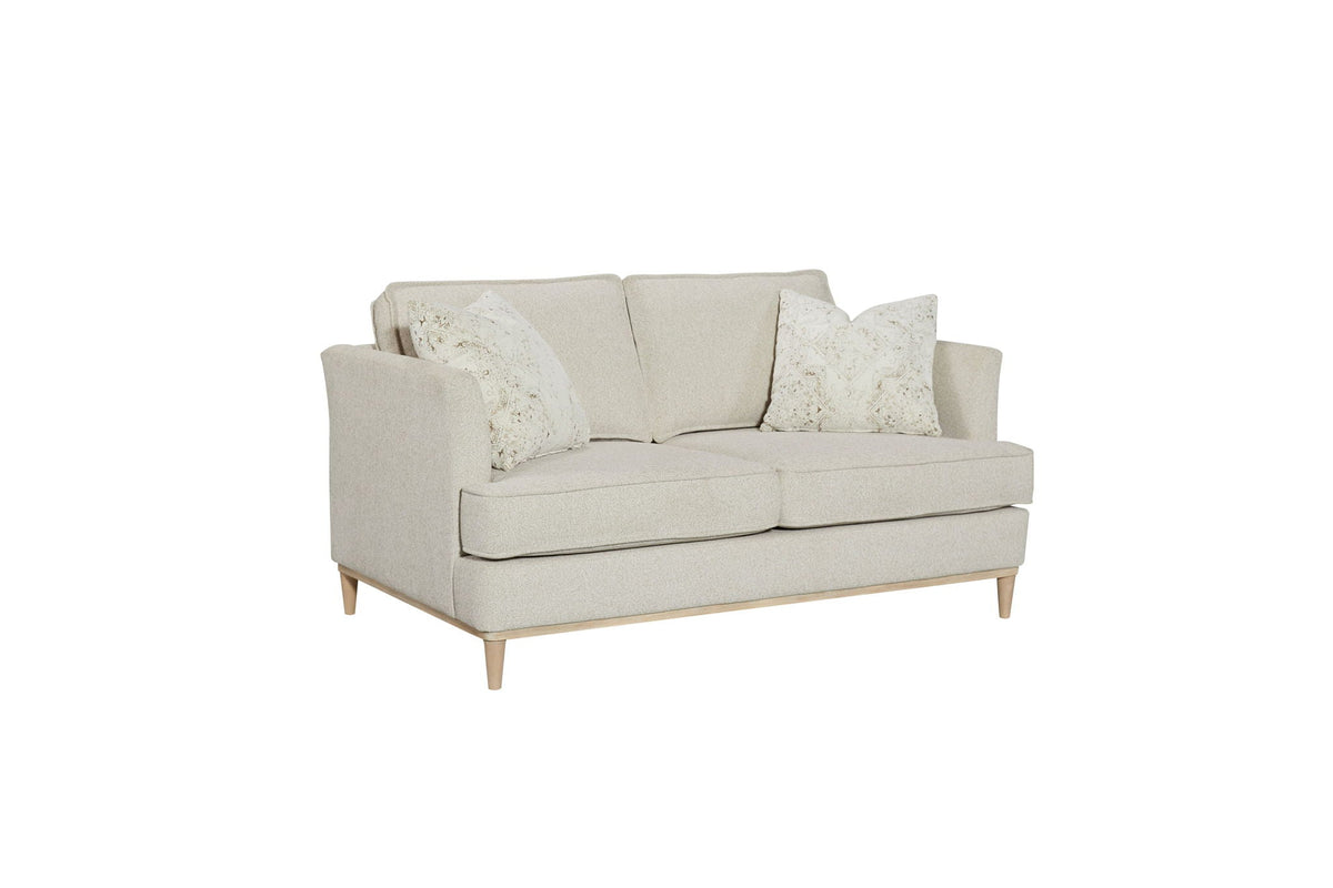 Loveseat With Reversible Cushions and 2 Pillows - Off White