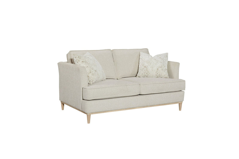 Loveseat With Reversible Cushions and 2 Pillows - Off White
