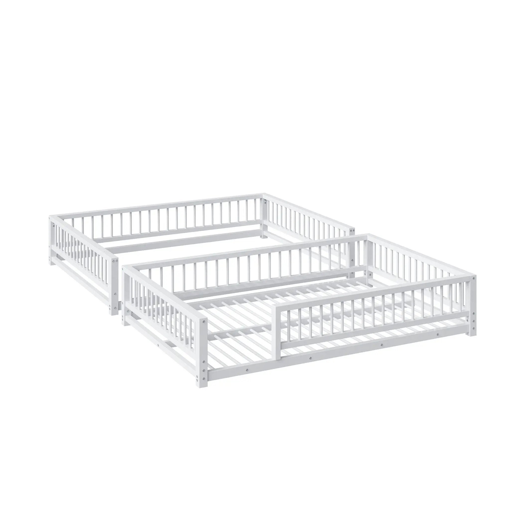 Bunk Bed With Ladder And Safety Guardrails by HouseOfZazla