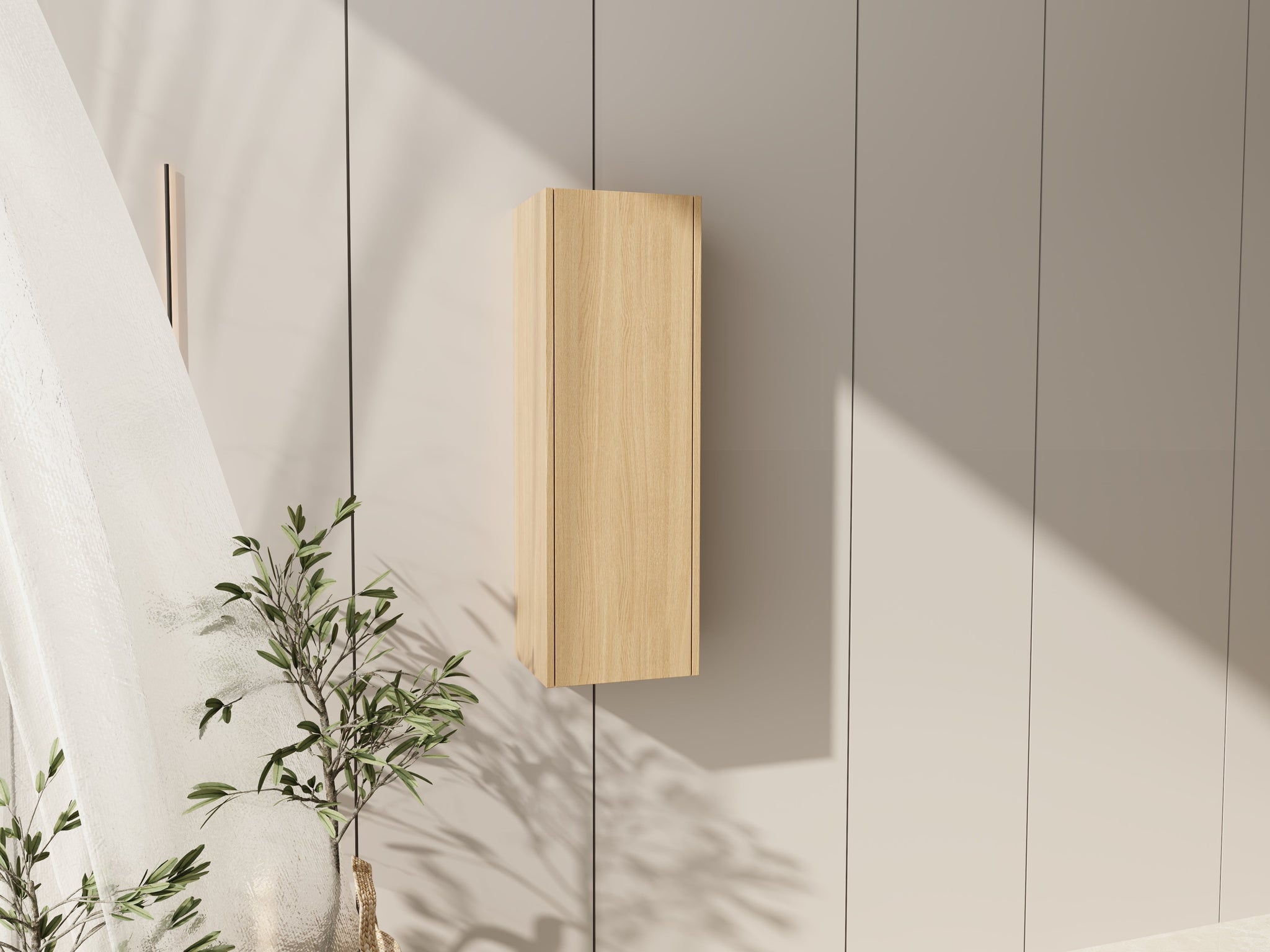 12 Inch Small Wall Mounted Side Cabinet by HouseOfZazla